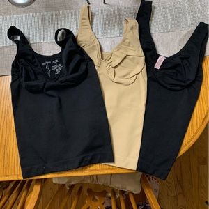 3 Shapewear Camisoles Excellent Condition Size Large